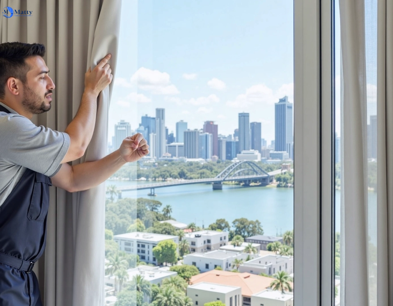 Professional curtain steam cleaning service bunkers-hill-vic QLD by Matty Curtain Cleaning